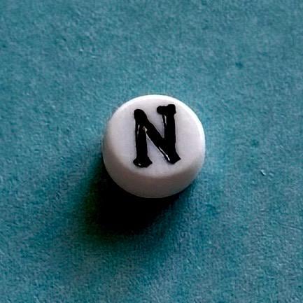 100 Nu “N” Greek Letter Beads: DIY Sorority Bracelet Accessories
