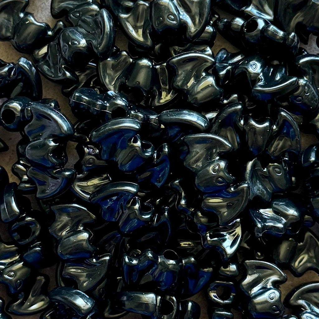 Bat Beads, SPOOKY!! Acrylic, 20 pcs, 25mm, Hole: 3.2mm