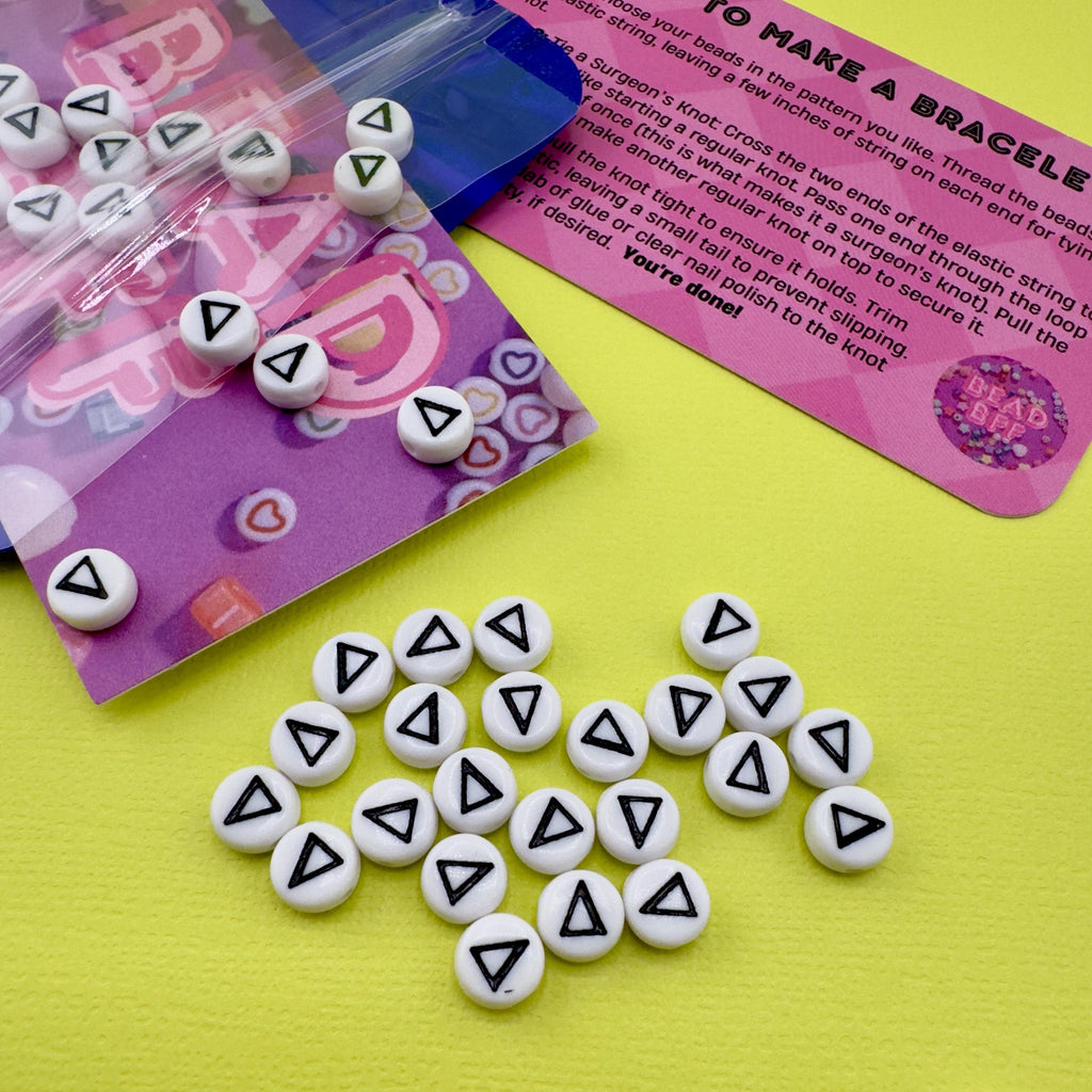 Greek Letter Beads, DIY Sorority Fraternity Jewelry (10 Sets)