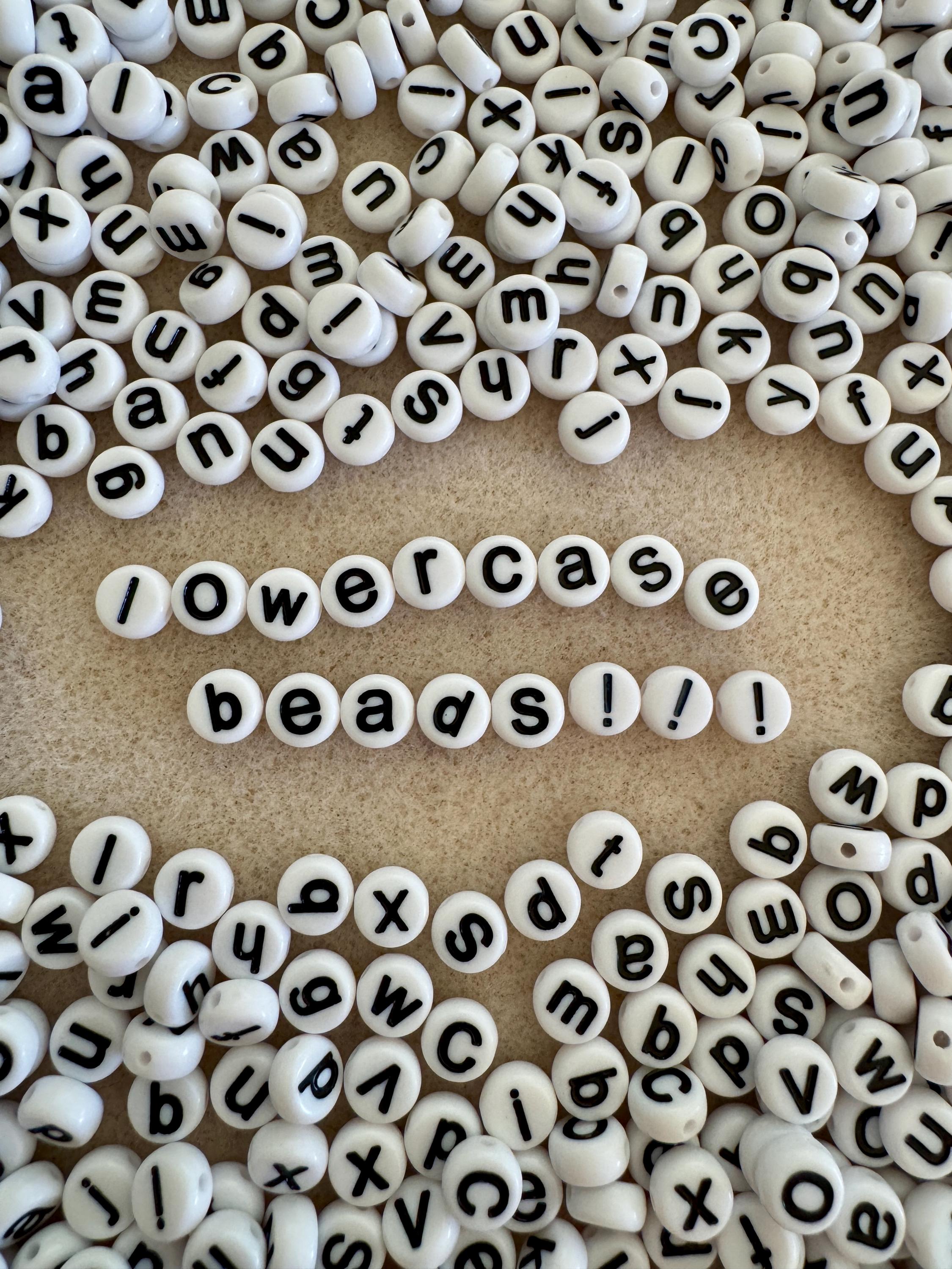 Colorful Acrylic Alphabet Beads: DIY Jewelry, Kandi, Kid Crafts, 260 pc (10 of each letter)