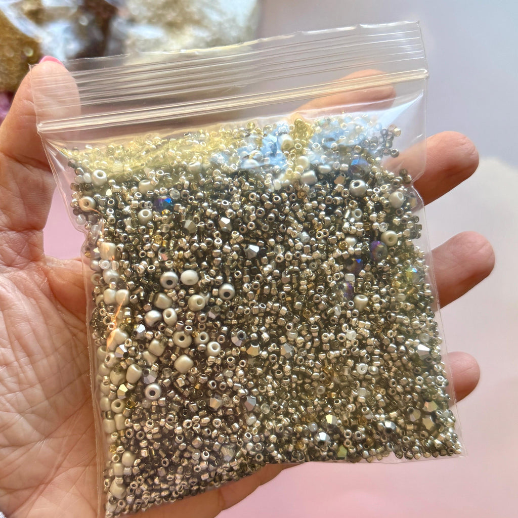 Seed Bead Mixes! Color-Themed Bead Soup, Glass and Acrylic Beads, 1-4mm