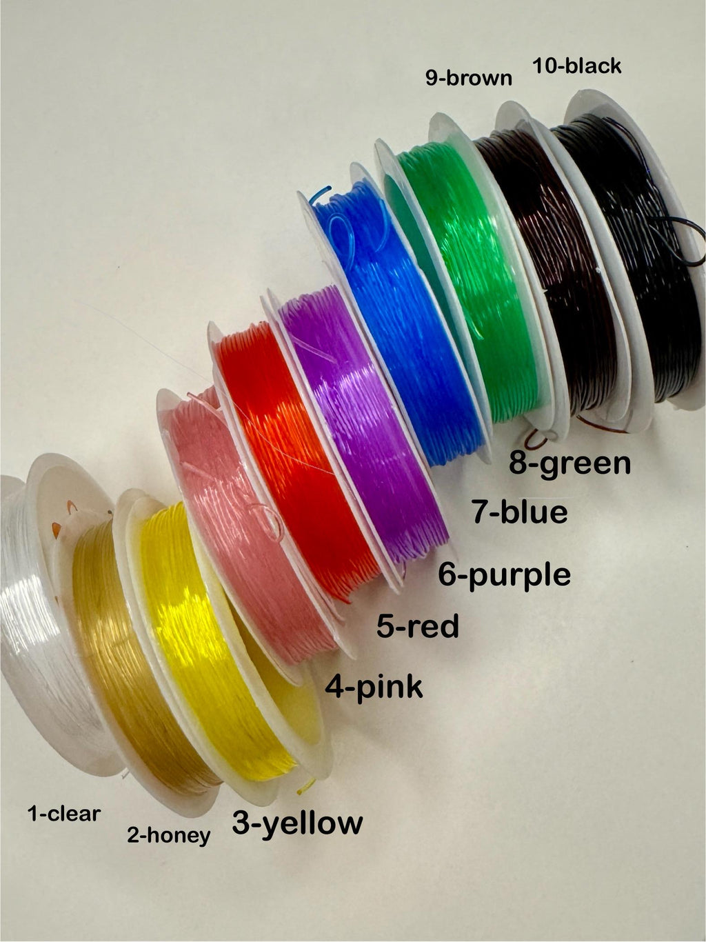 Elastic Bead Cord: Stretchy Jewelry String, Choose Your Color (0.8mm, 255 in/6.5m)
