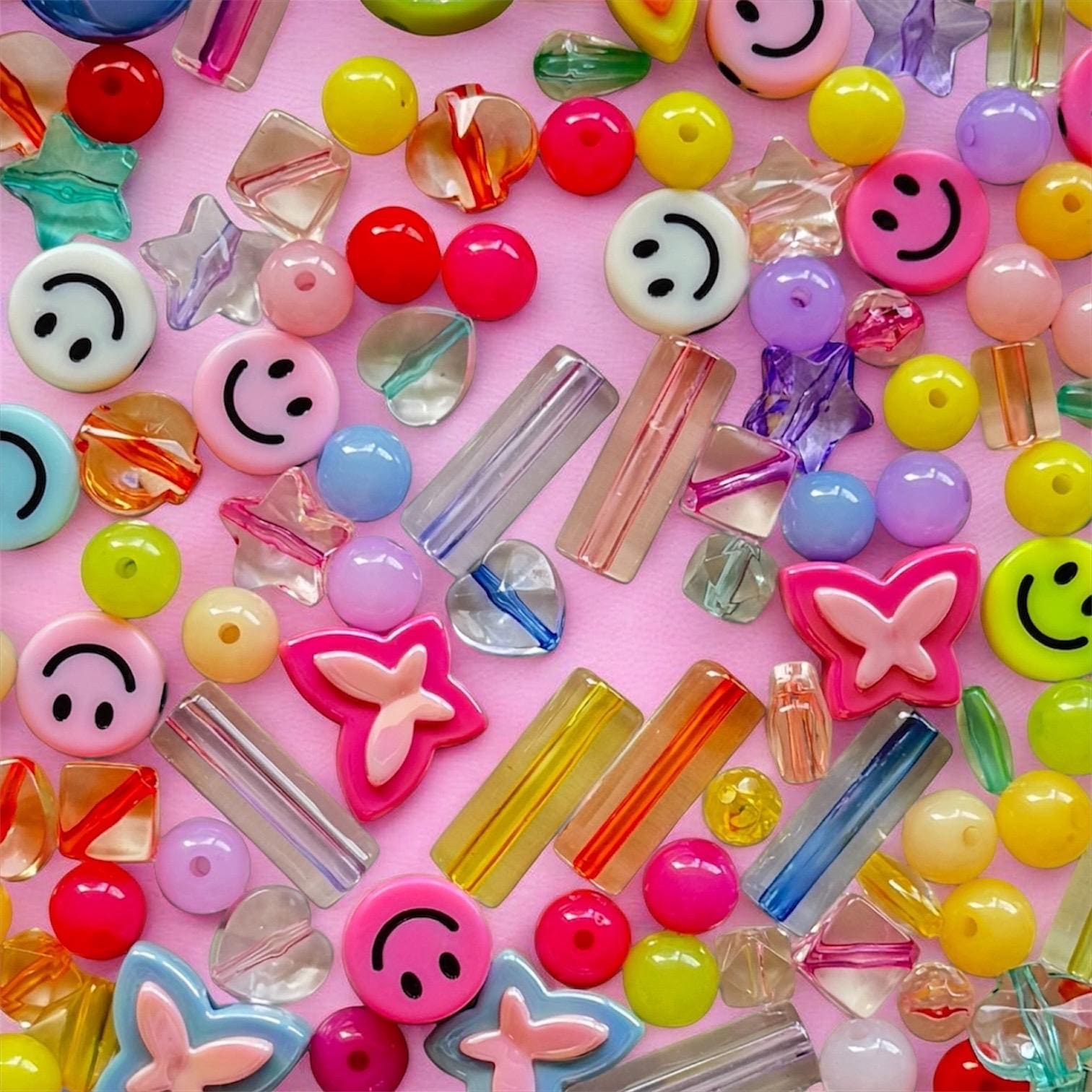 Bead Mixes for Crafting, 130g, Mixed Bead Soup, y2k