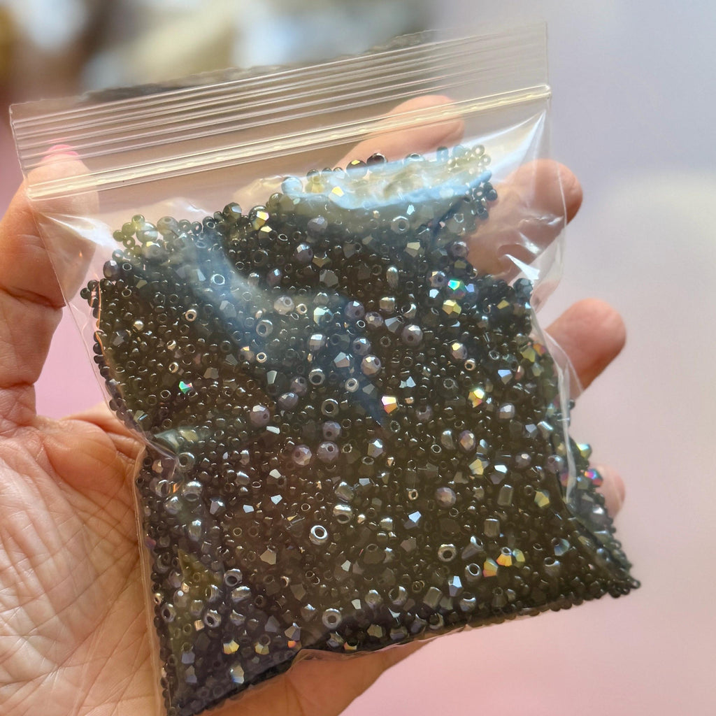 Seed Bead Mixes! Color-Themed Bead Soup, Glass and Acrylic Beads, 1-4mm