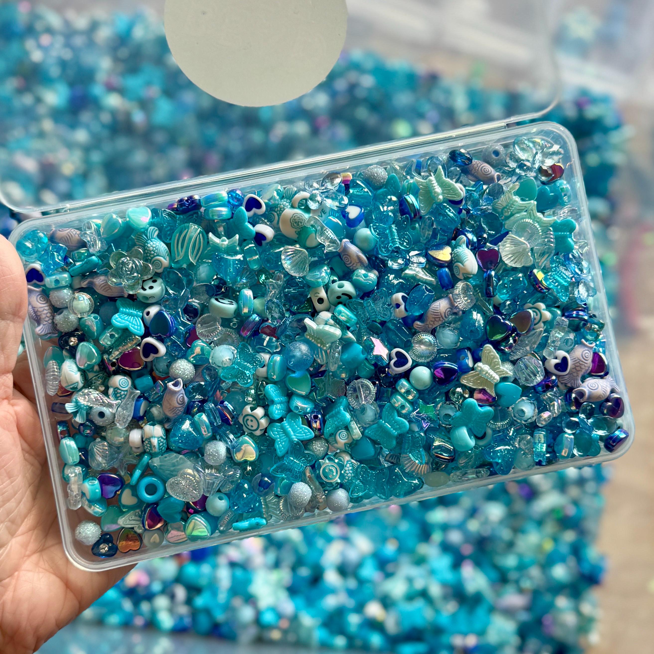 Bead Boxes! Half pound of Kawaii Kandi Kidcore Color-Themed Beads, Bead Collection