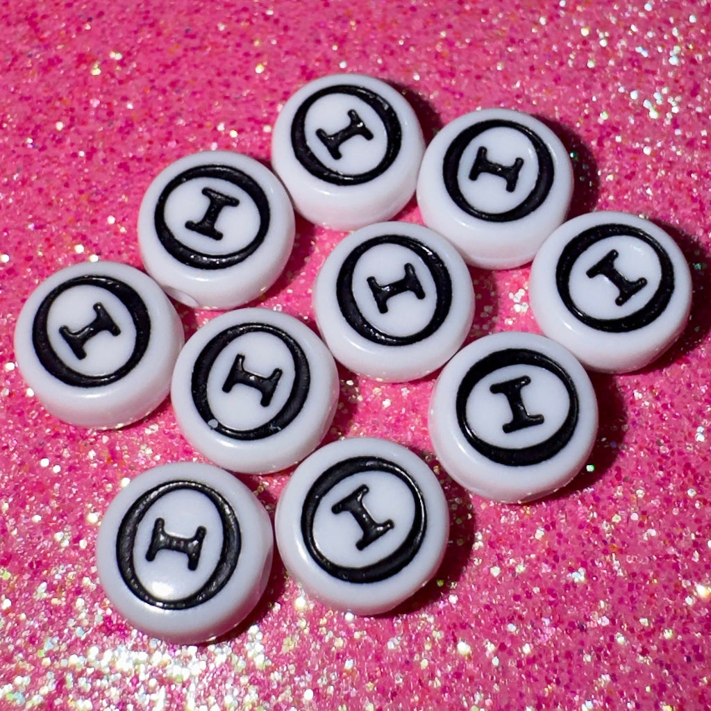 100 Greek Letter Theta Beads: DIY Sorority Bracelet Accessories (7mm)