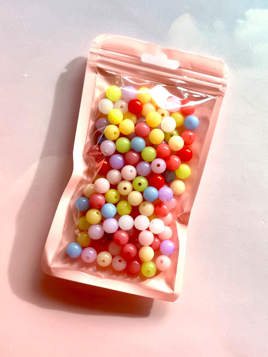 10mm Jelly Beads, Acrylic, 120 pcs