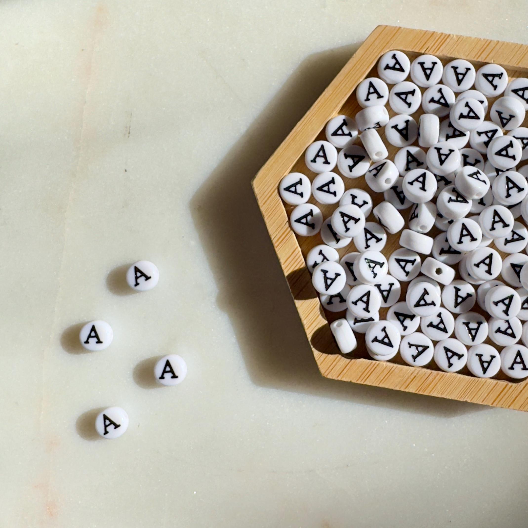Alpha - Greek Letter Beads: Acrylic Beads 7mm, 100 pc