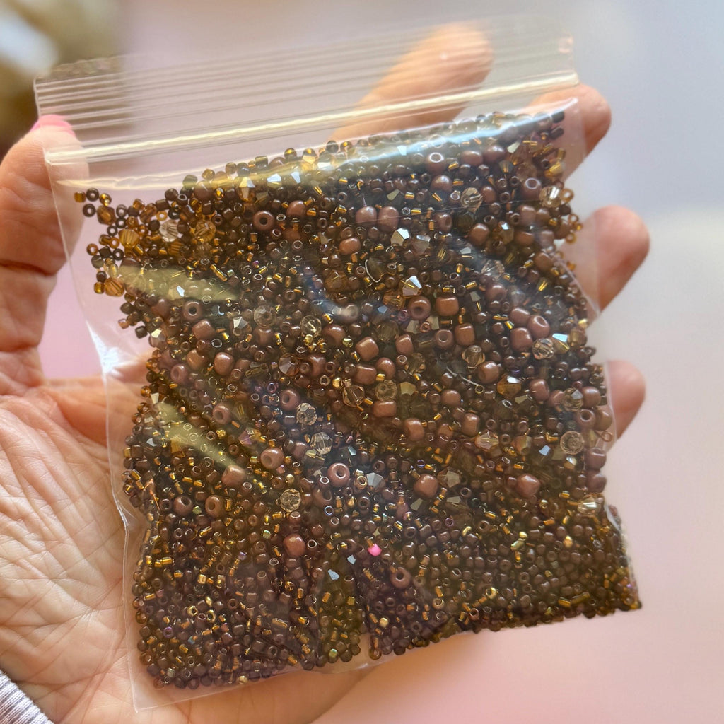 Seed Bead Mixes! Color-Themed Bead Soup, Glass and Acrylic Beads, 1-4mm