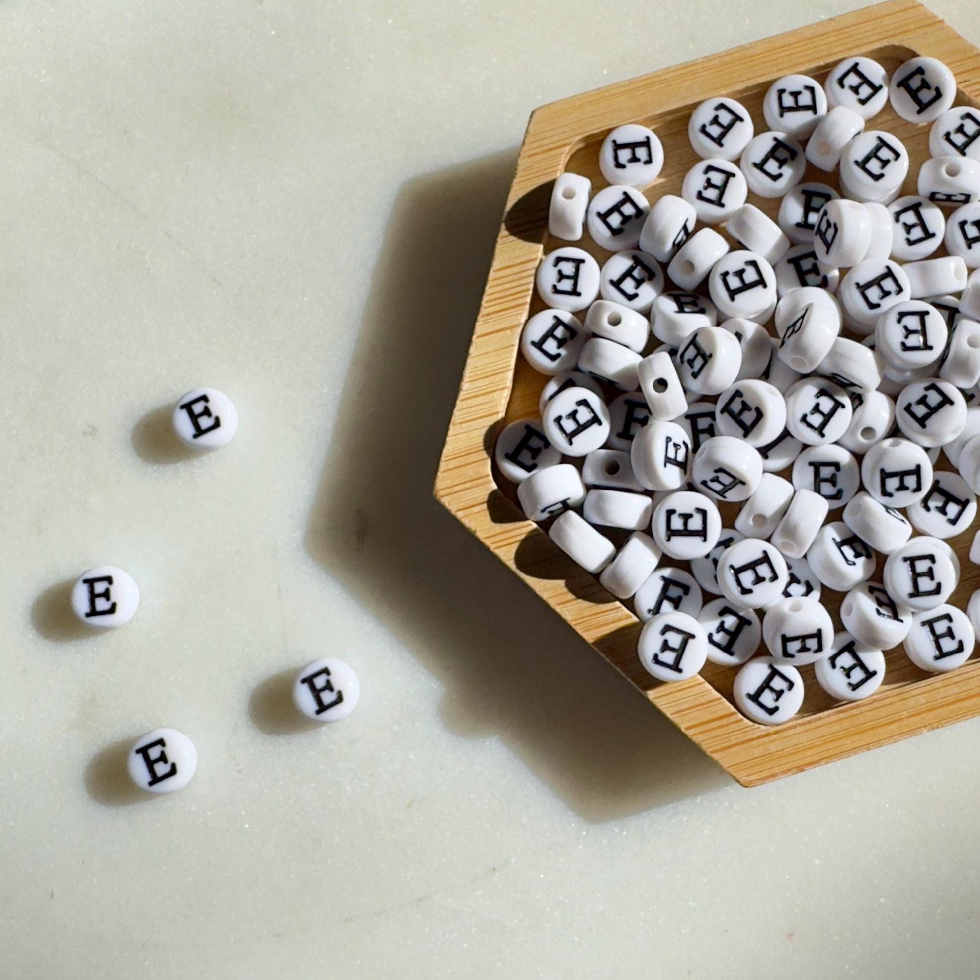 100 Epsilon Greek Letter Beads: DIY Sorority Bracelet Accessories
