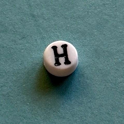 100 Eta “H” Greek Letter Beads: DIY Sorority Bracelet Accessories
