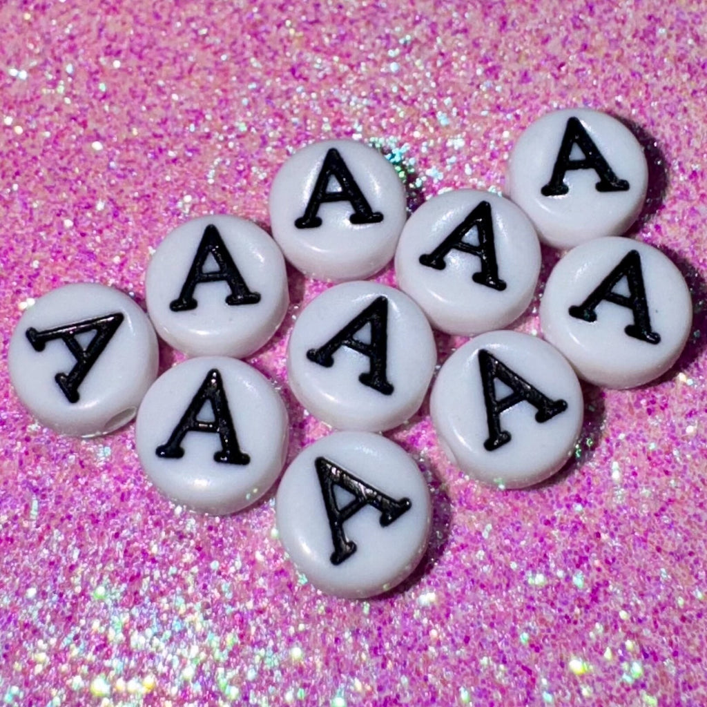 Alpha - Greek Letter Beads: Acrylic Beads 7mm, 100 pc