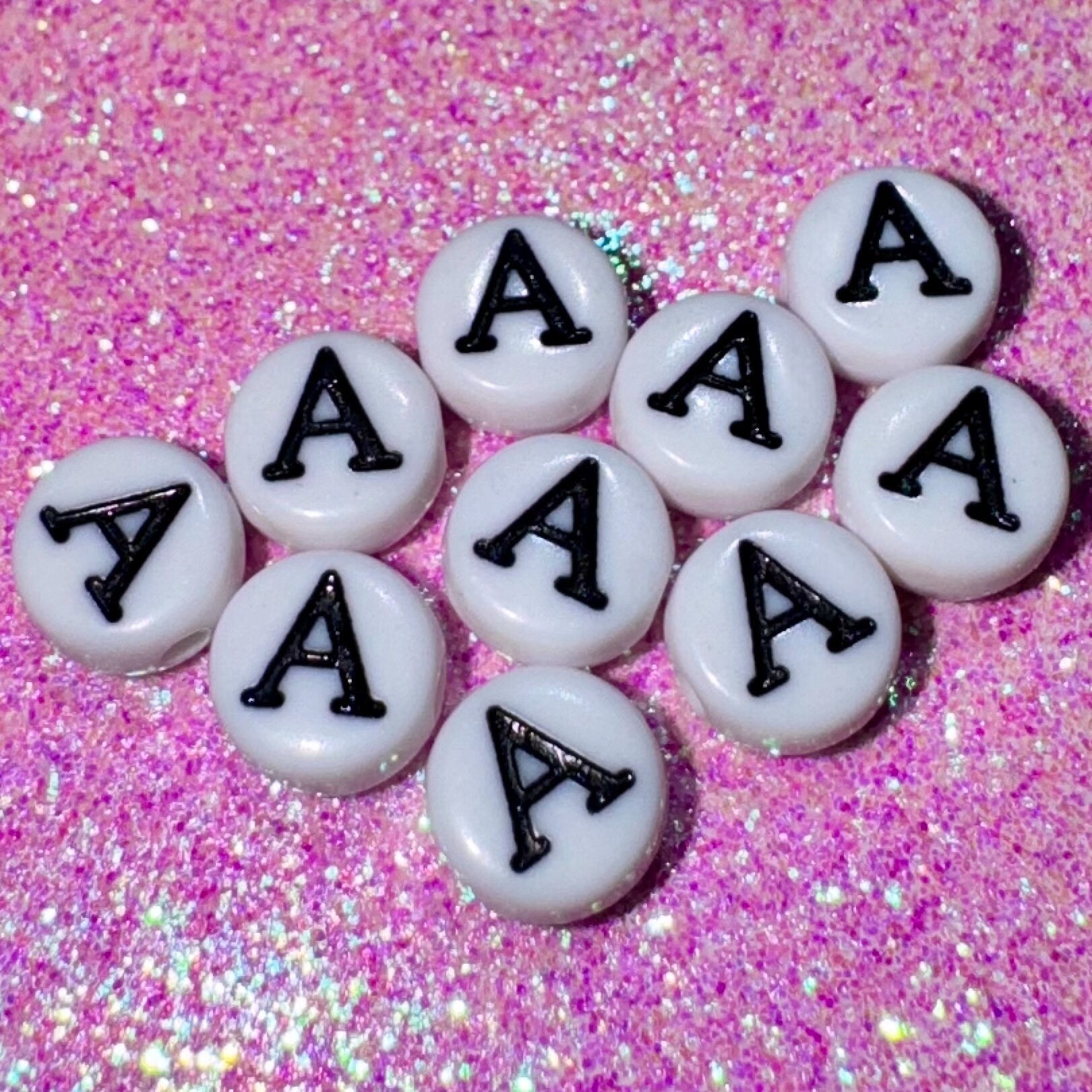 Alpha - Greek Letter Beads: Acrylic Beads 7mm, 100 pc