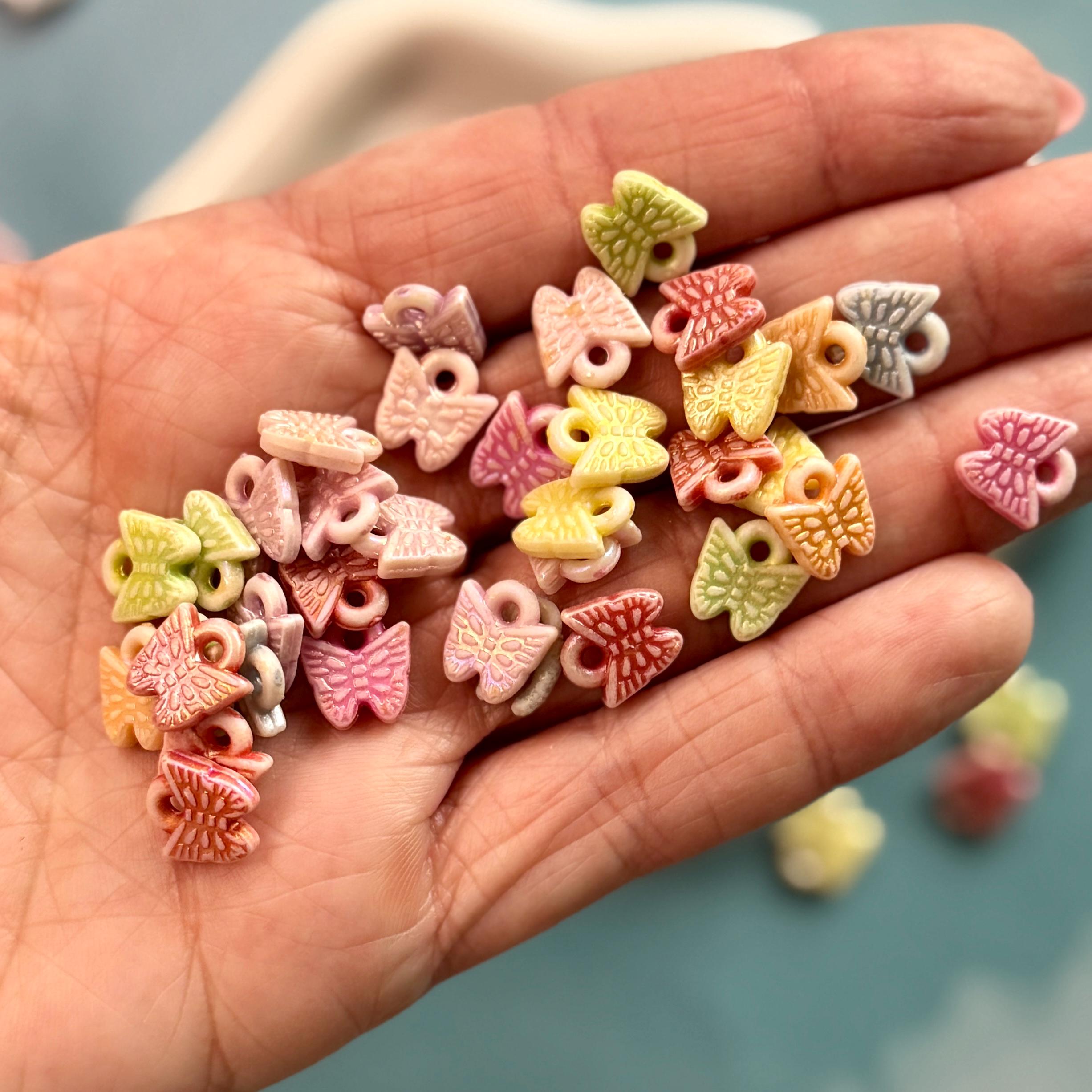 Small Butterfly Charms, 10.5mm, Hole: 1.5mm, 100 pcs