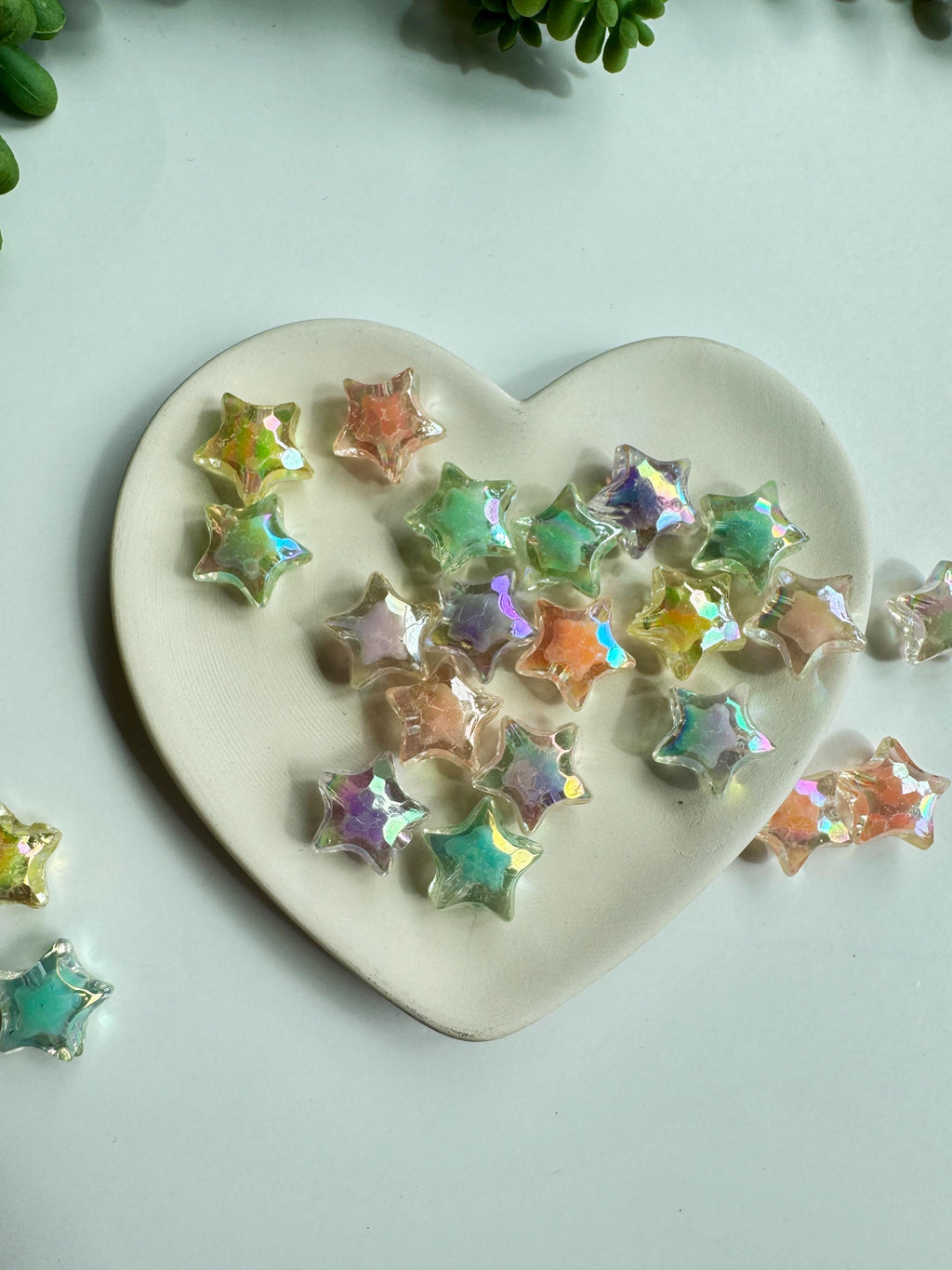 30 AB Star Bead in Beads, 14mm