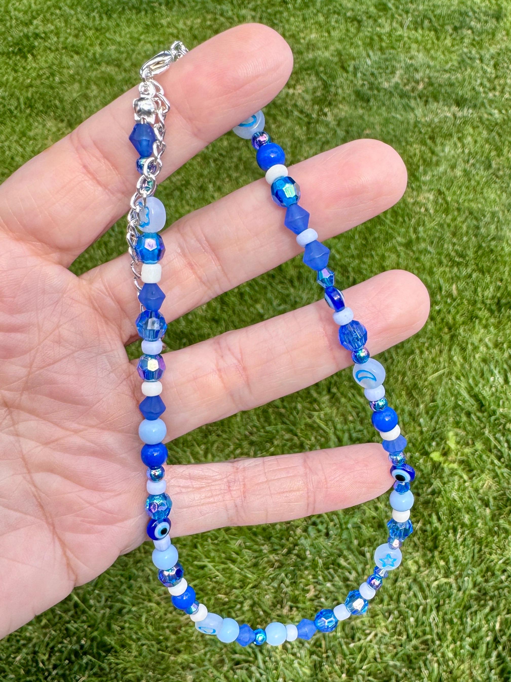 Fun Y2K, 90s, 2000s Beaded Plastic Choker Necklace, Goodie Bag Jewelry