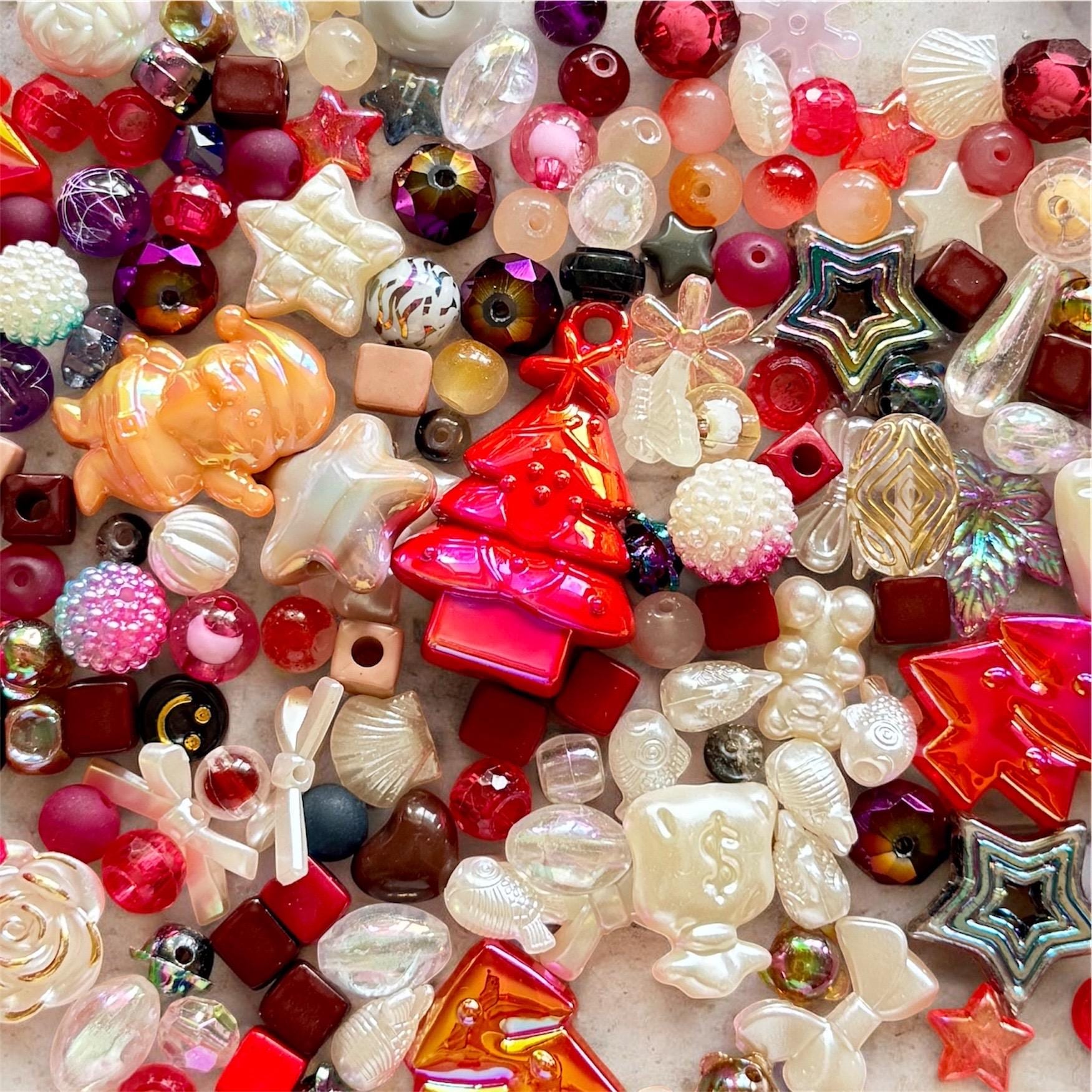 Bead Mixes for Crafting, 130g, Mixed Bead Soup, y2k