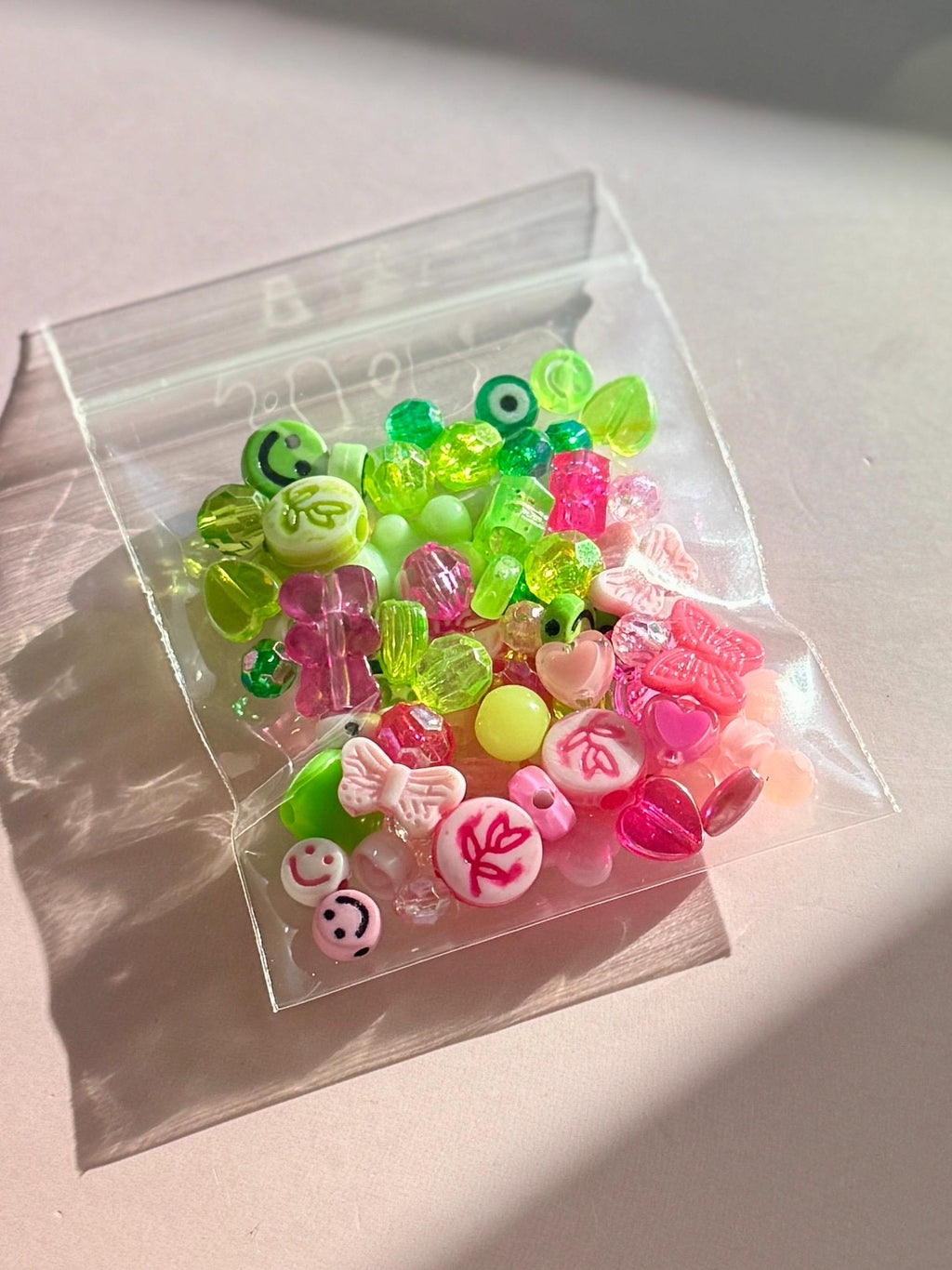 Kids DIY Bracelet Kit – Smiley Face Beads, Star Charms (Set of 5 Kits)