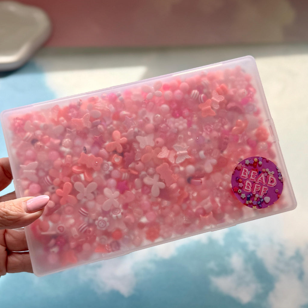 Bead Boxes! Half pound of Kawaii Kandi Kidcore Color-Themed Beads, Bead Collection