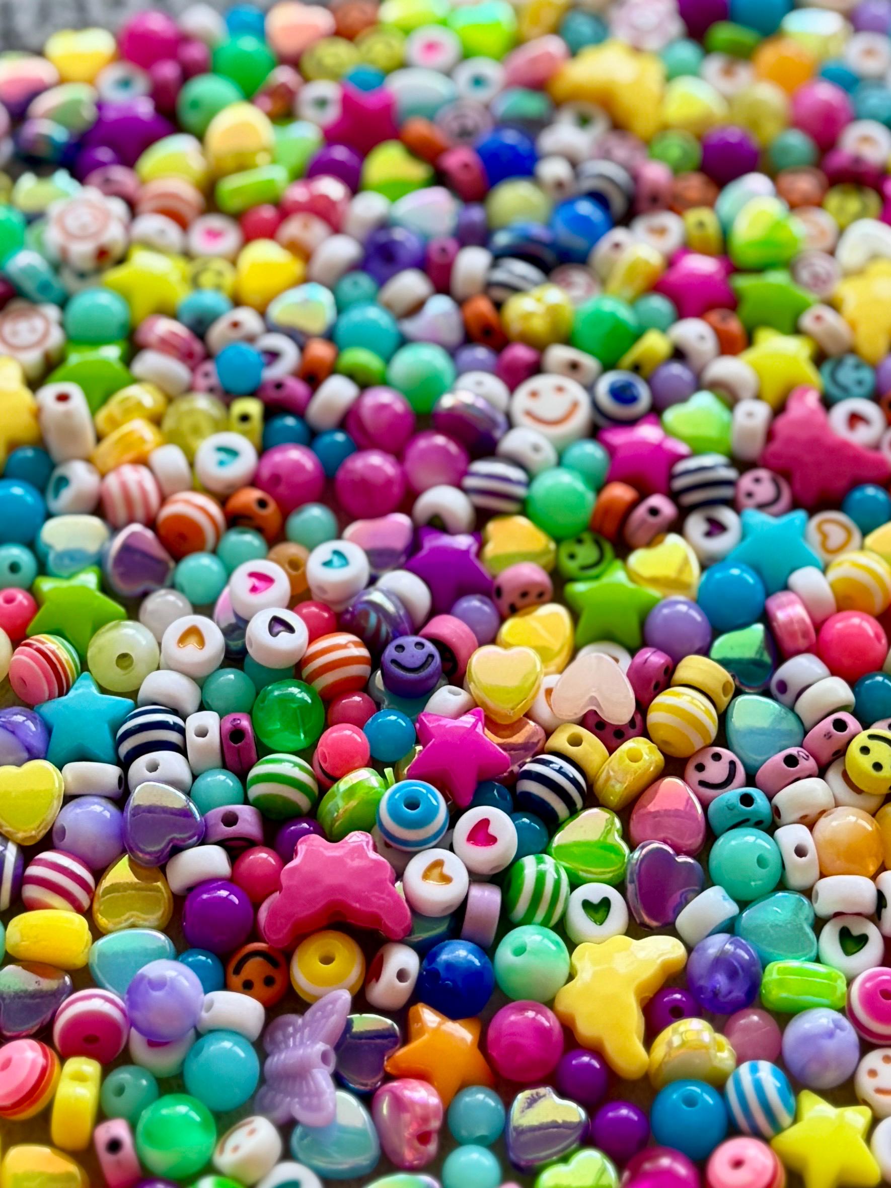 New Bead Mixes! 100 pcs of Kandi, Kawaii, Kidcore Bead Scoops