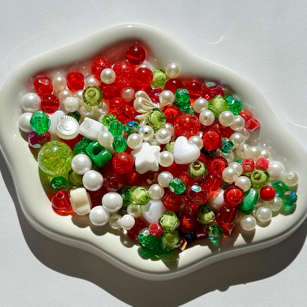 Bead Bags! Mystery Kawaii Kandi Kidcore Color-Themed Bags of Beads, Bead Scoop, 100 pcs