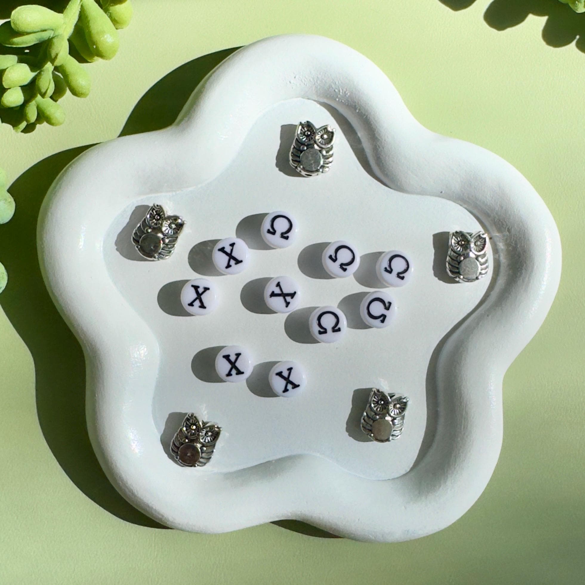 Sorority Greek Letter Beads: DIY Jewelry Crafting - 5 Sets