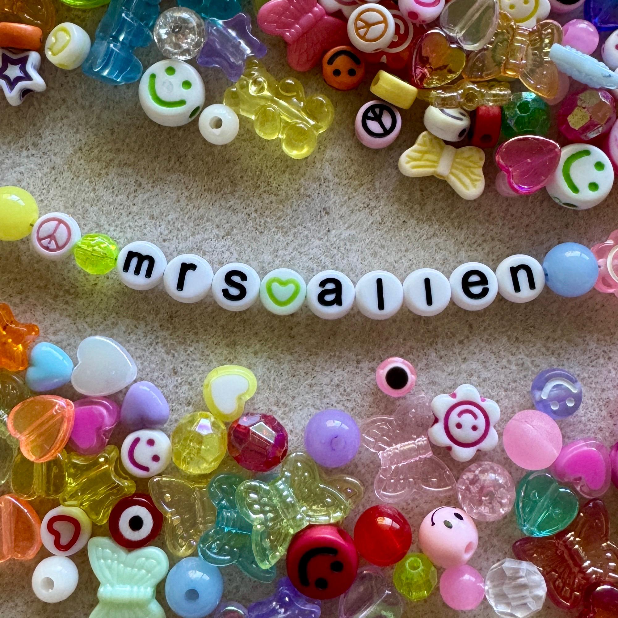 Personalized Beaded Lanyard, Y2K Teacher Nurse ID Holder