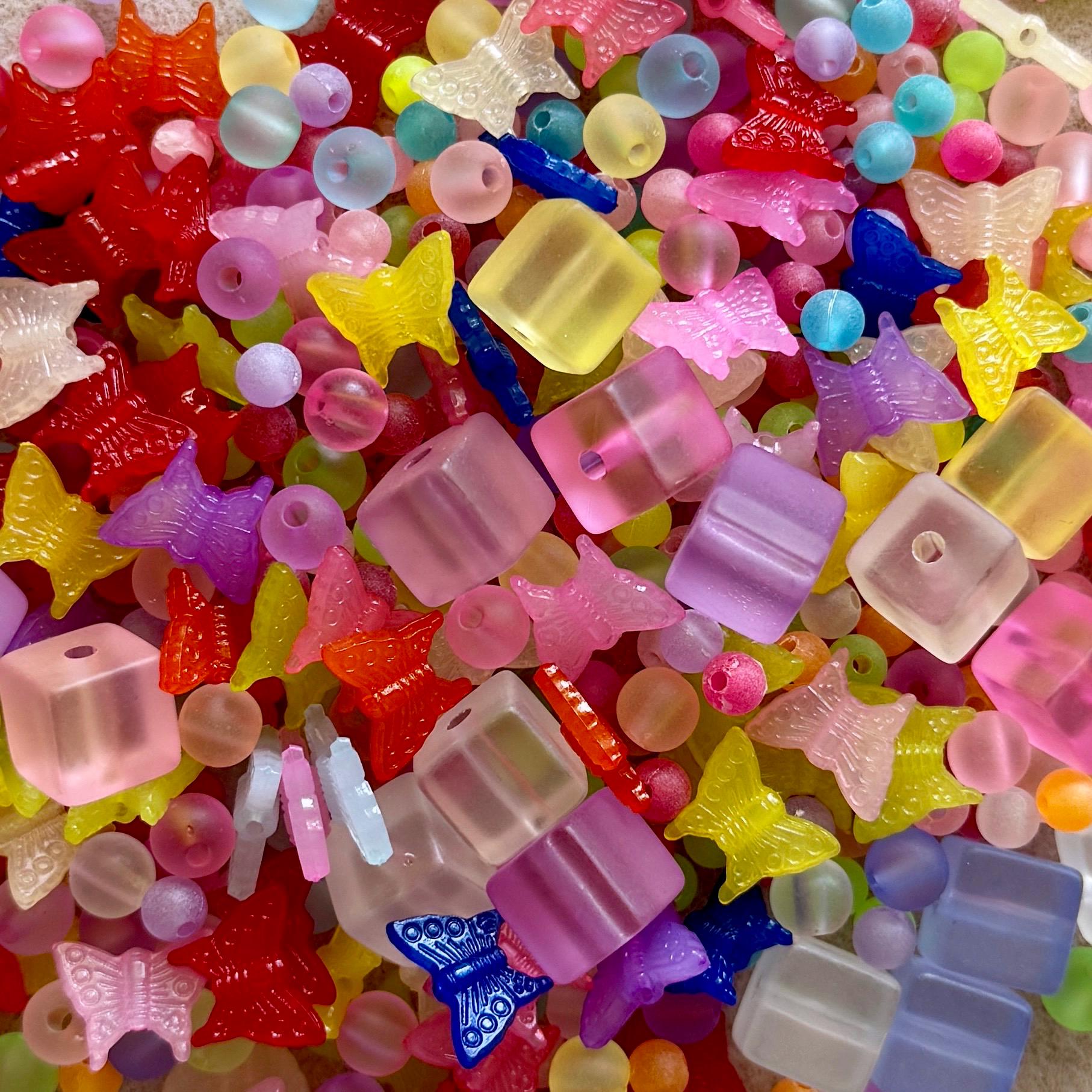 New Bead Mixes! 100 pcs of Kandi, Kawaii, Kidcore Bead Scoops