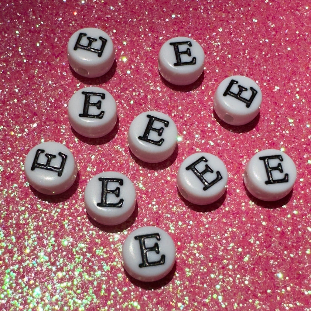 100 Epsilon Greek Letter Beads: DIY Sorority Bracelet Accessories