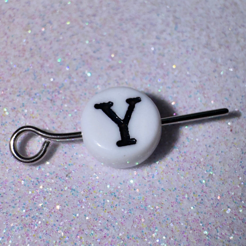 100 Greek Letter Upsilon Beads: DIY Sorority Bracelet Accessories (7mm)