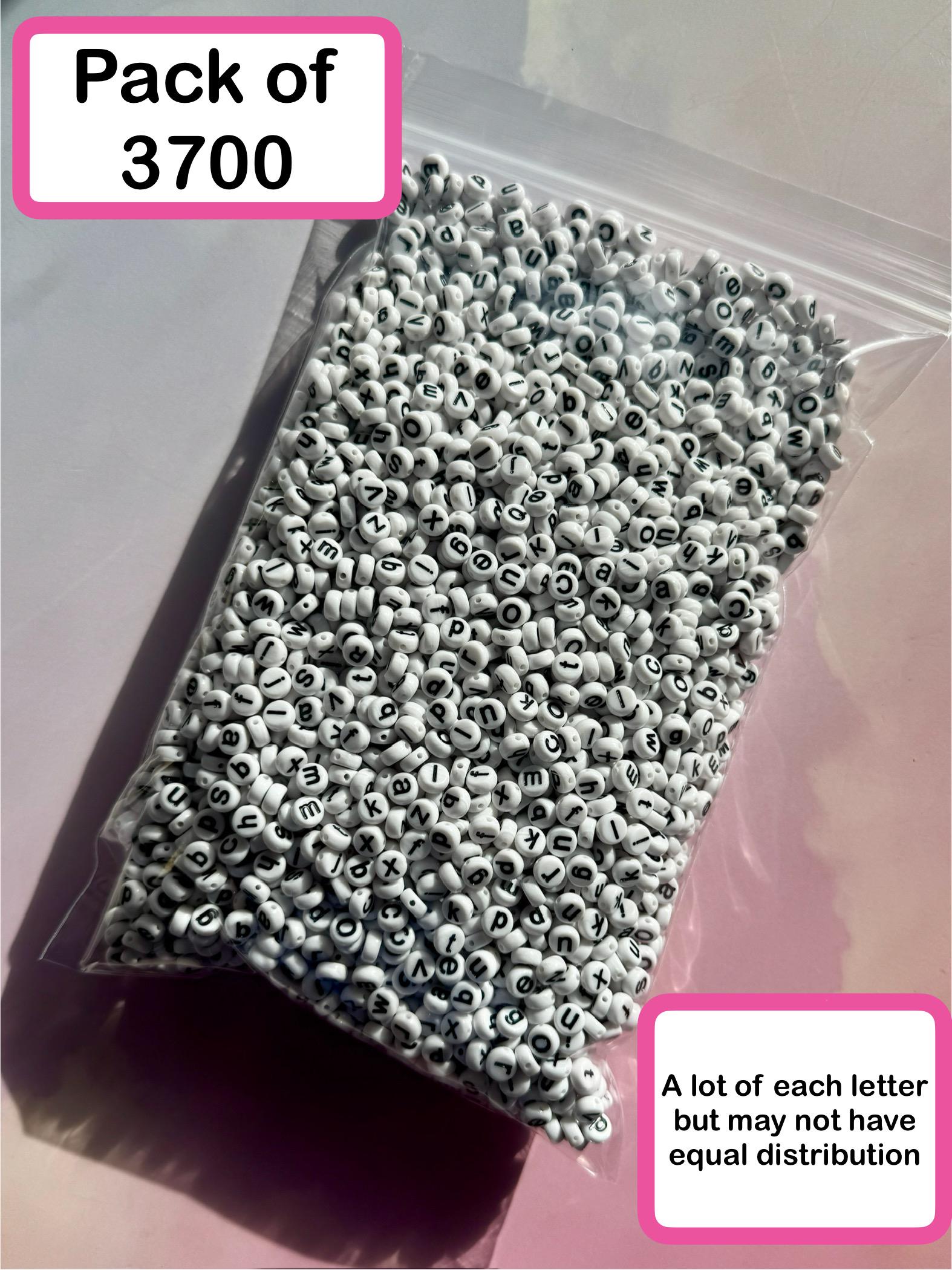 lowercase beads!!! Acrylic, 7mm, Choose Your Quantity