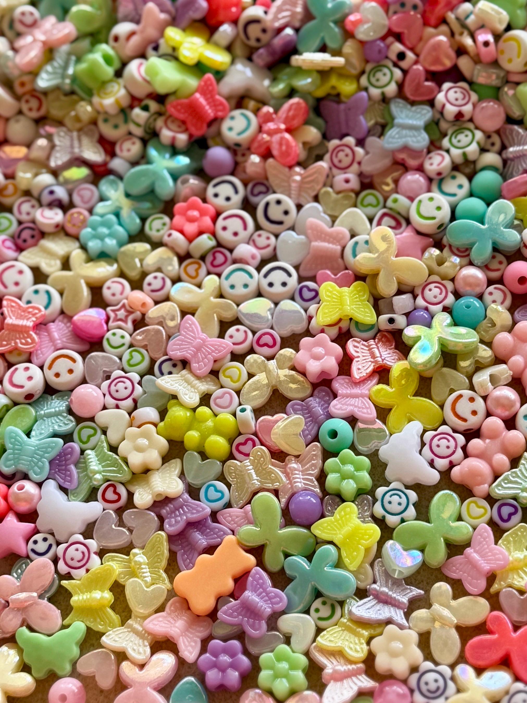 New Bead Mixes! 100 pcs of Kandi, Kawaii, Kidcore Bead Scoops