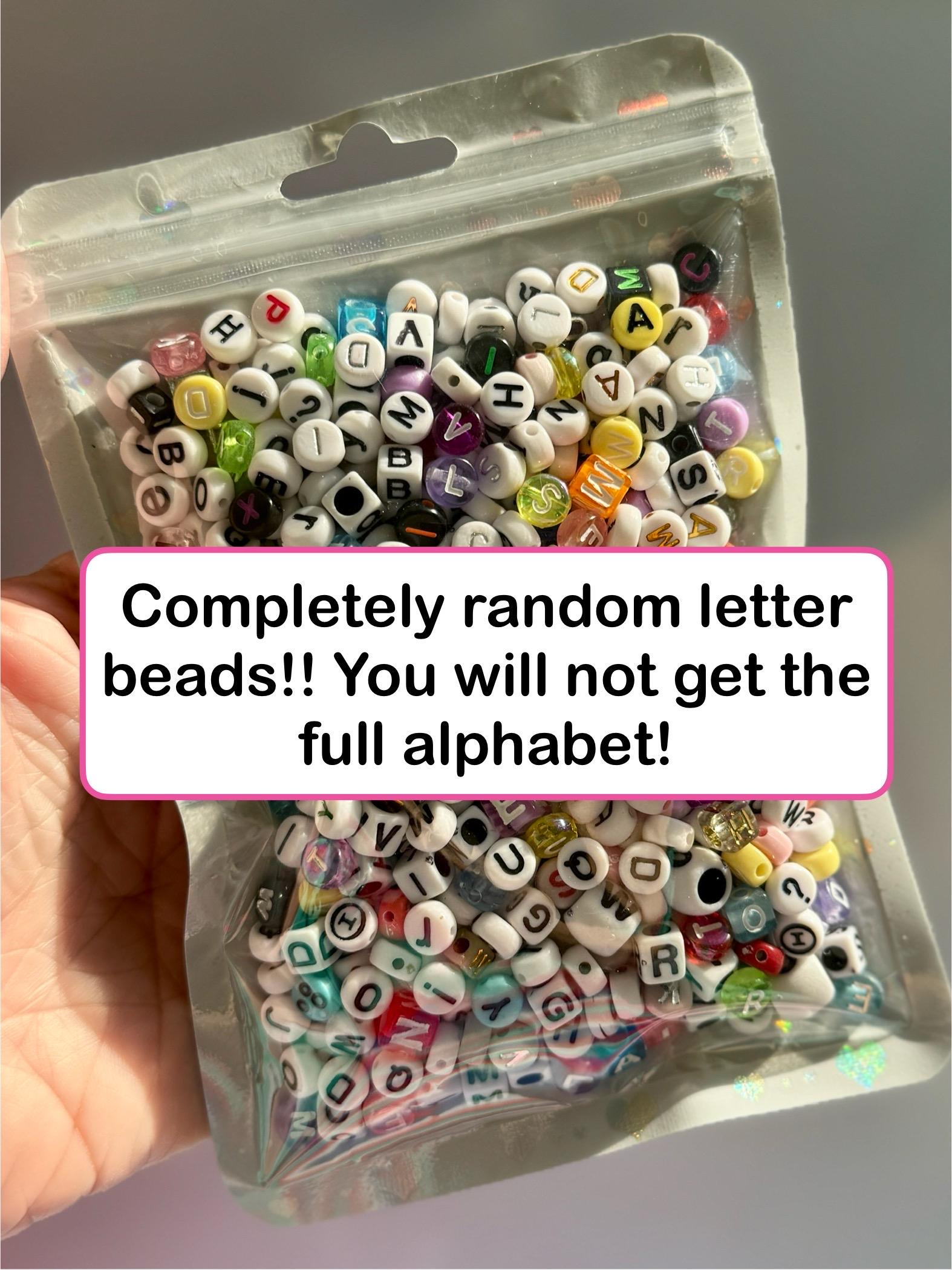 Random Letter Beads!! 100 pcs