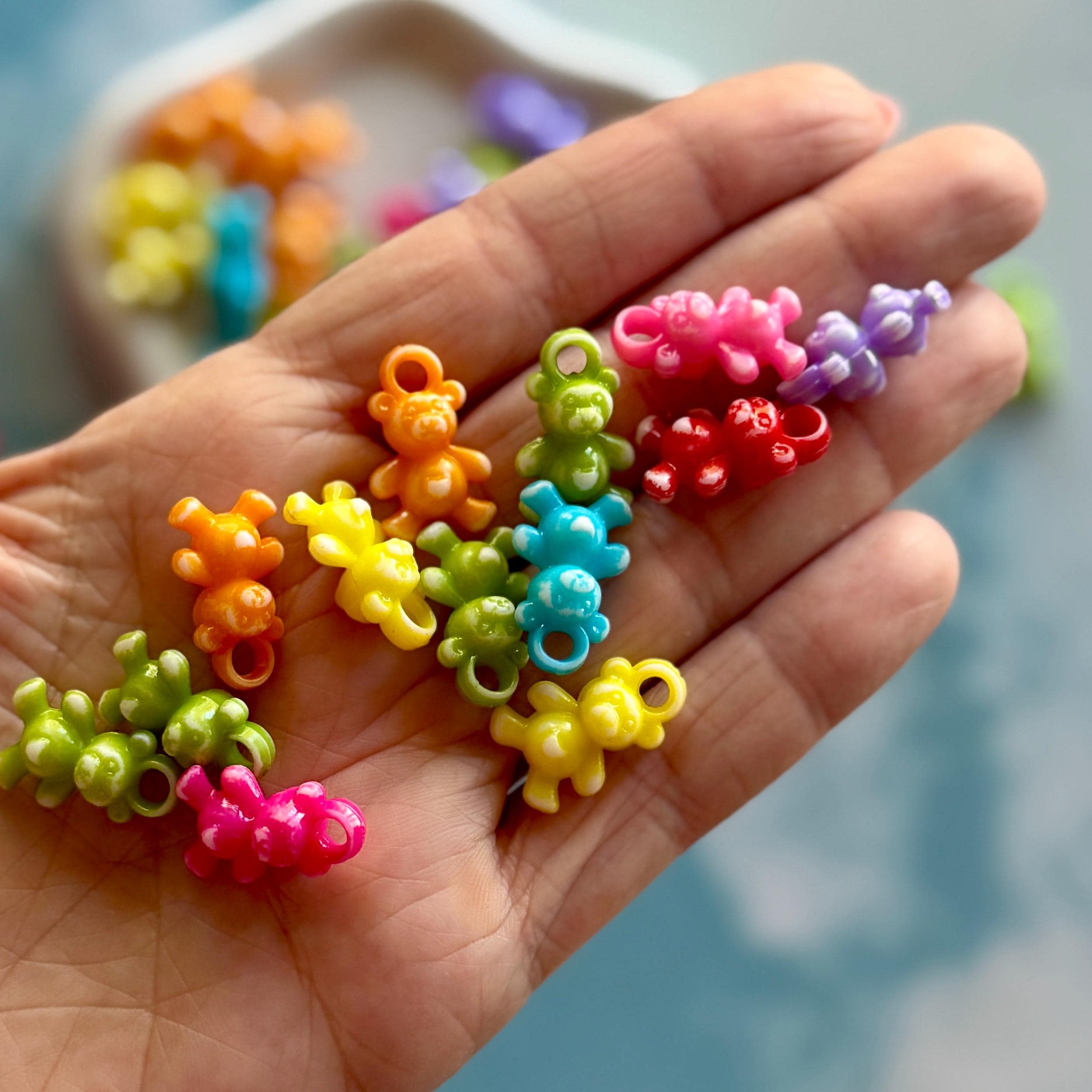 Teddy Bear Charms, 19.5mm, Hole: 3.3mm, 50 pcs