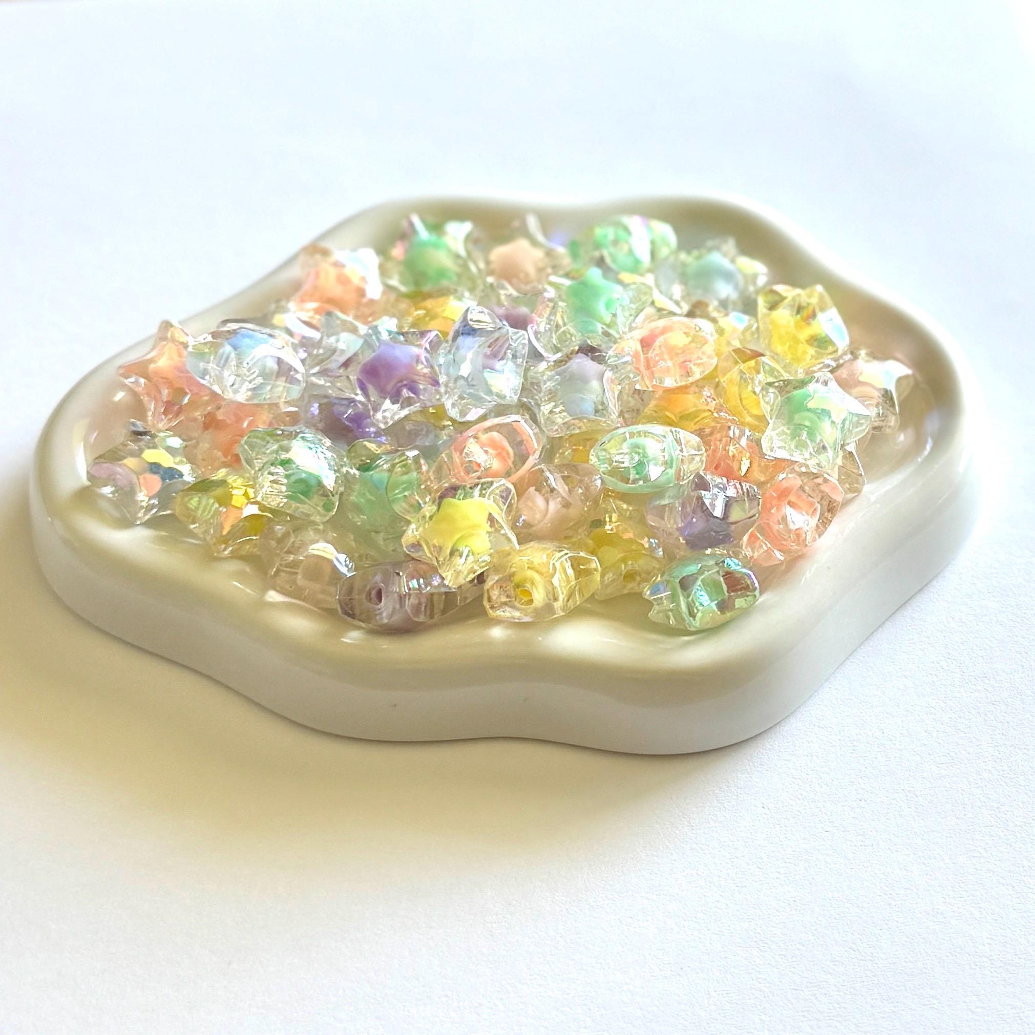 30 AB Star Bead in Beads, 14mm