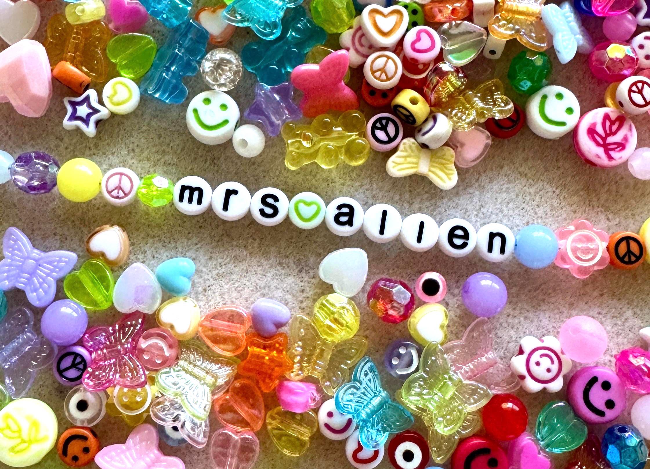 Lowercase White Acrylic Letter Beads, 7x4mm, DIY Jewelry, 5/10 pcs of Same Letter