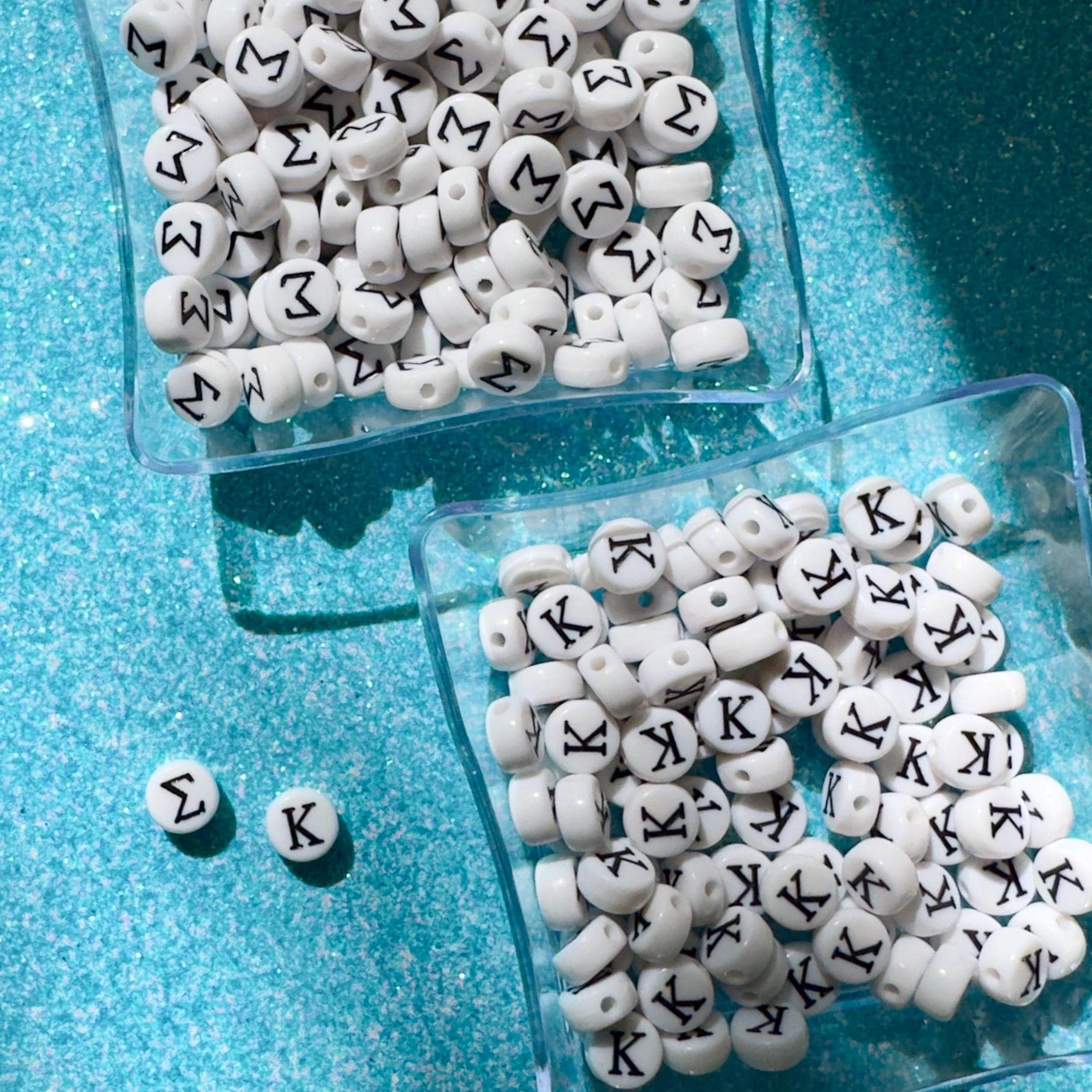 Sorority Greek Letter Beads: DIY Jewelry Crafting - 5 Sets