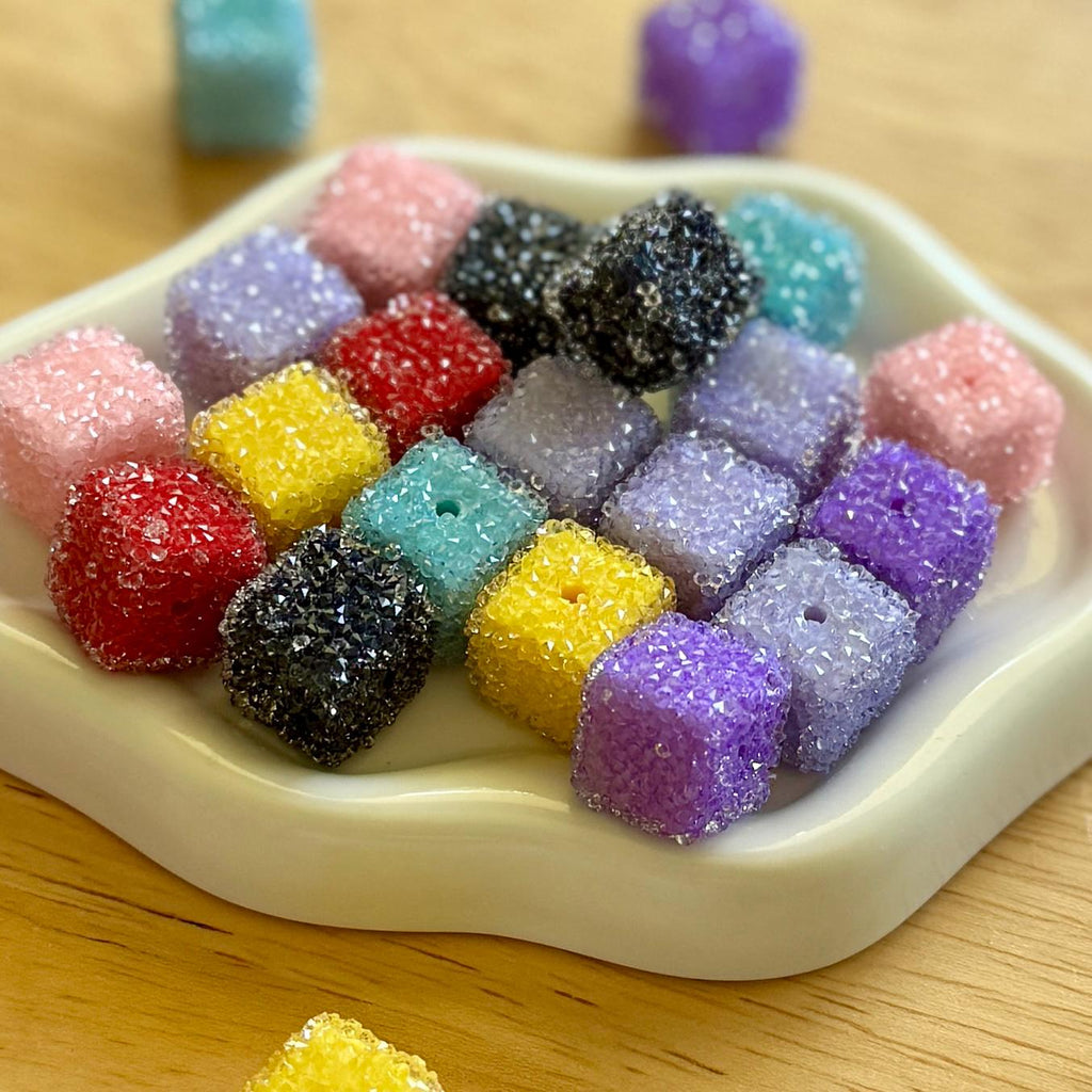 Fake Sugar Cube Beads, 14.5mm, Hole: 1.5, 5 pcs