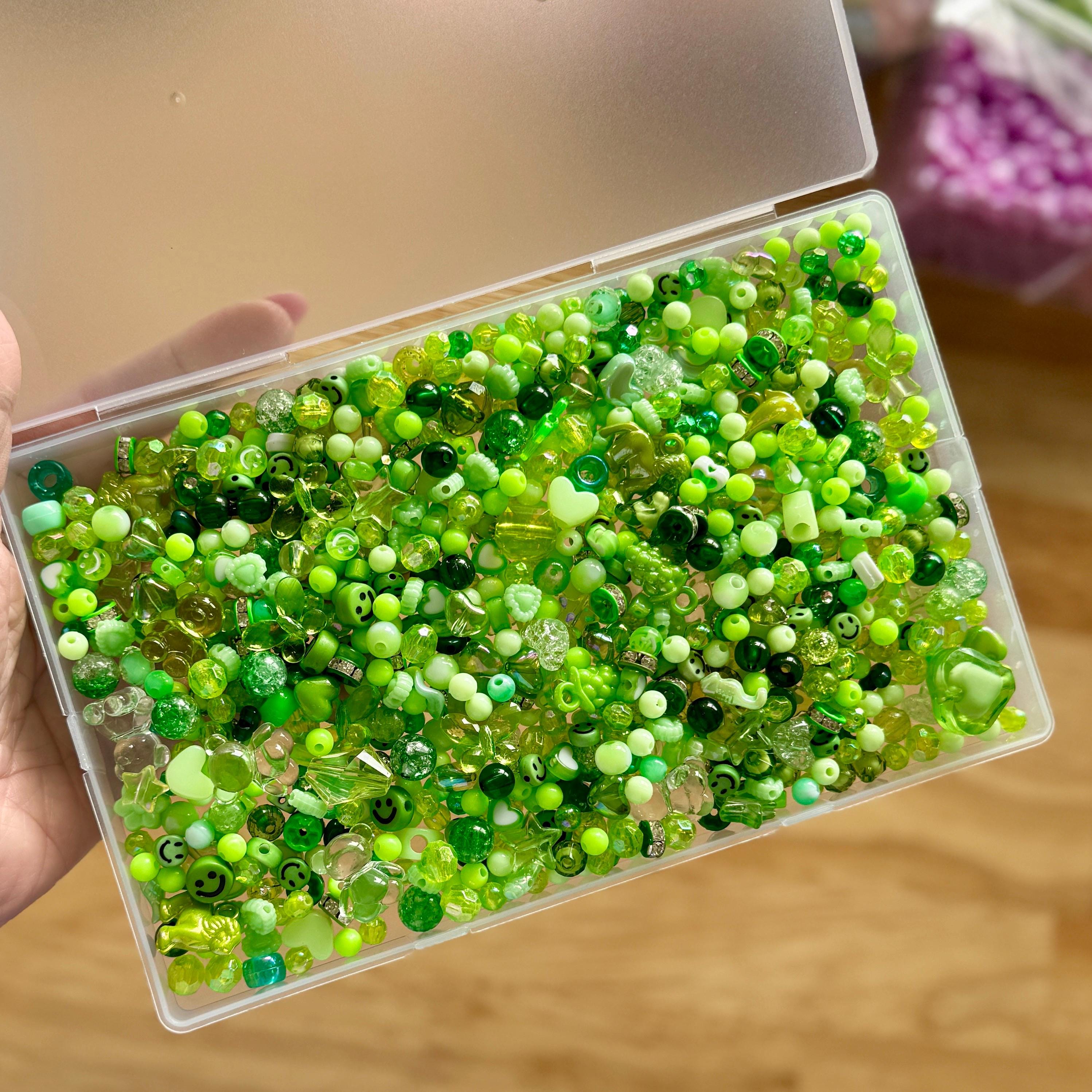 Bead Boxes! Half pound of Kawaii Kandi Kidcore Color-Themed Beads, Bead Collection