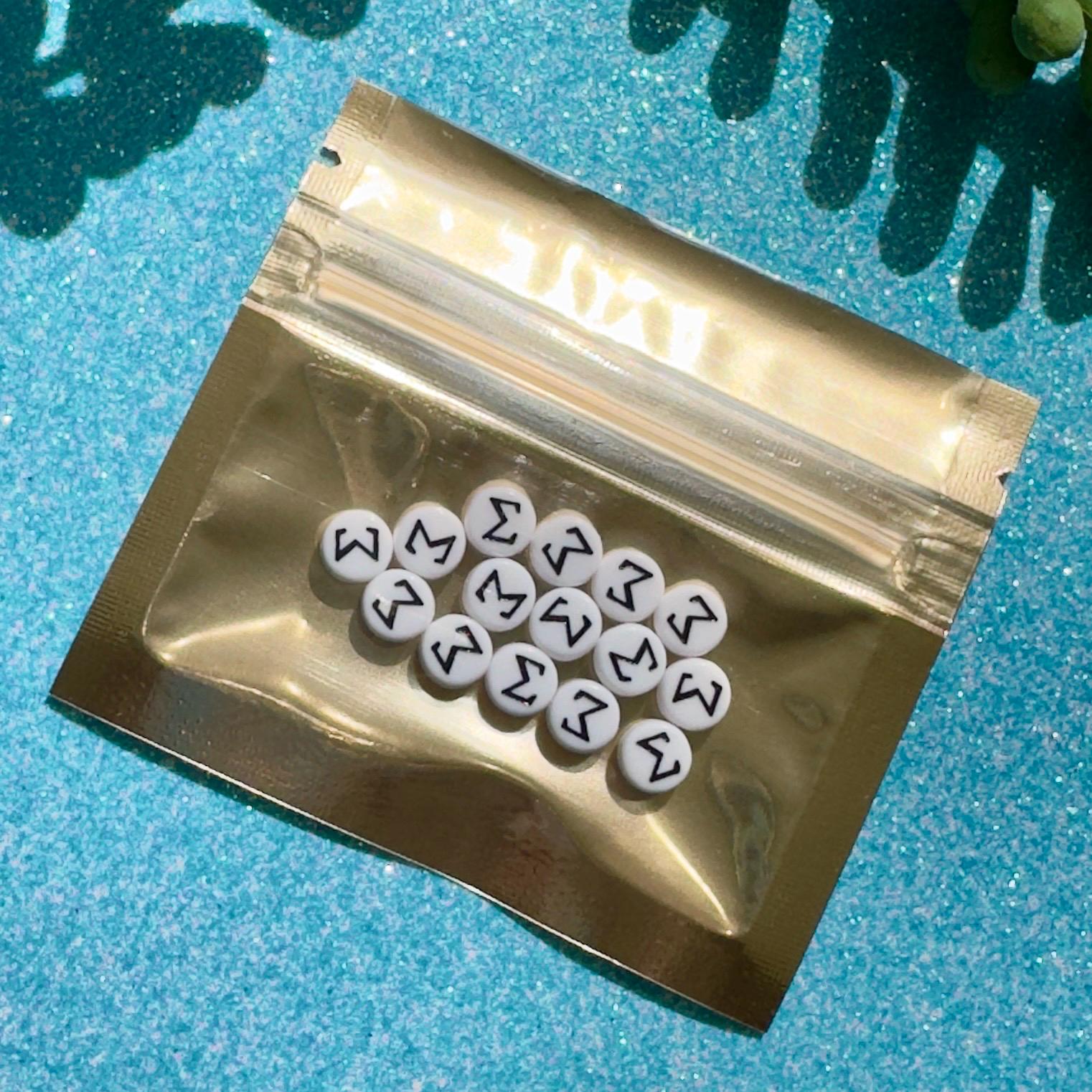 Sorority Greek Letter Beads: DIY Jewelry Crafting - 5 Sets