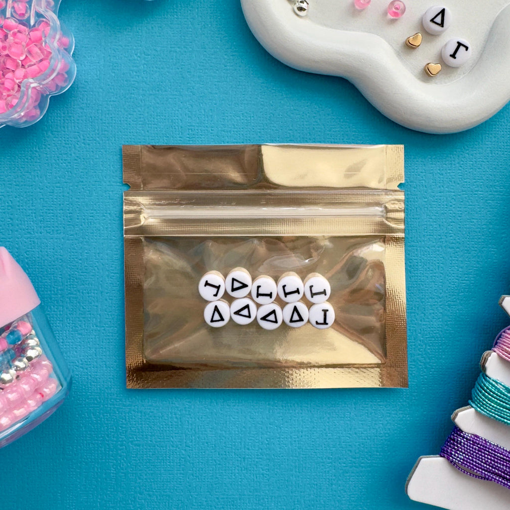 Sorority Greek Letter Beads: DIY Jewelry Crafting - 5 Sets
