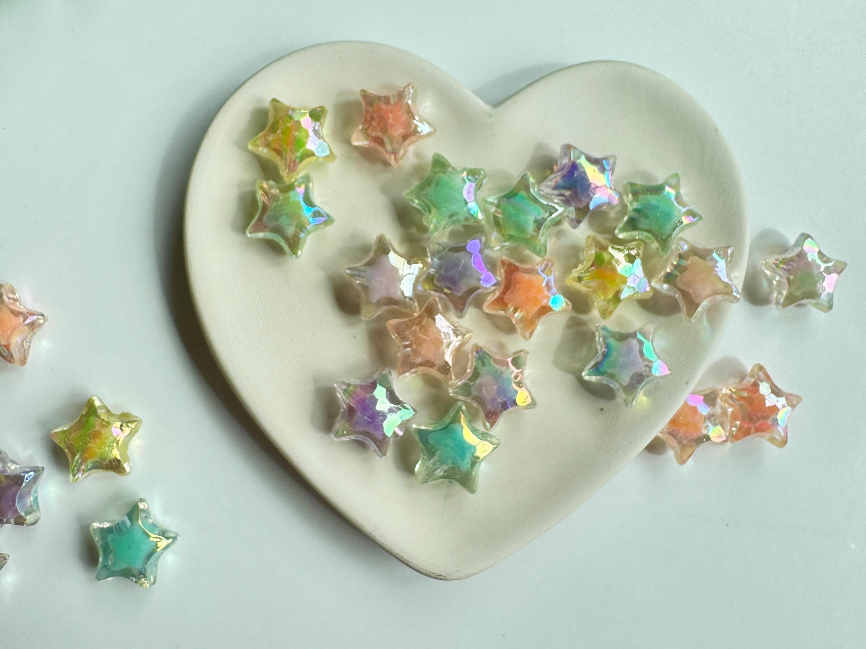 30 AB Star Bead in Beads, 14mm